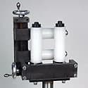 Easy-adjust box hardened steel roller guide, model EBR-400-S