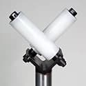 Fixed V hardened steel roller guide, model FVR-400-S